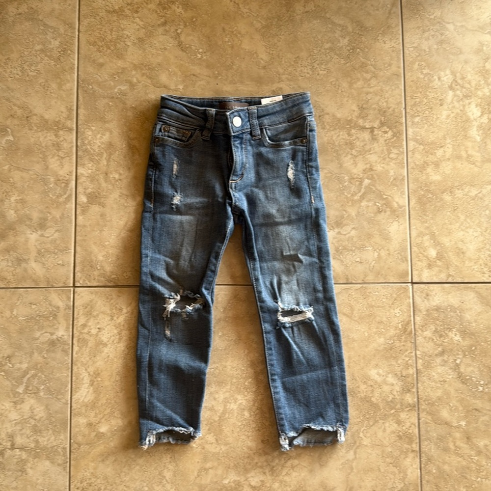 DL1961 Destroyed Denim Blue Jeans, Size 3T - Like New